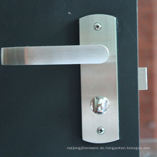 China Lieferanten-Hebel-Türschloss-Knopf-Griff stellte Satin für Eintritts-hölzerne Tür ein